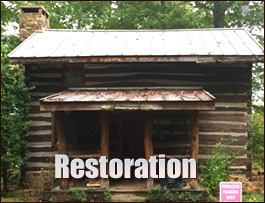 Historic Log Cabin Restoration  Lincoln County, Georgia